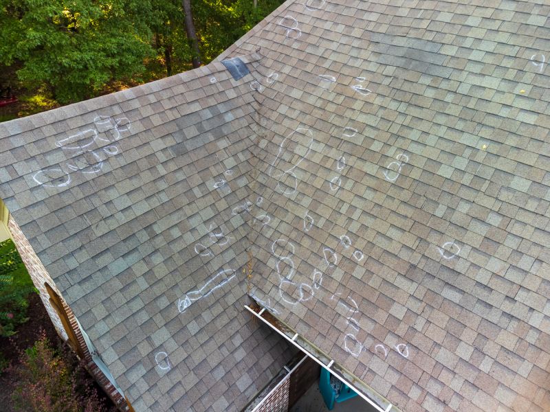 Hail Damage Roof Repair detail